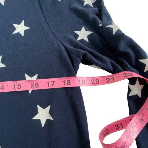 WILDFOX Stars Sailor Rope Nautical Pullover Long Sleeve Top Blue S 22-12 - Picture 9 of 15